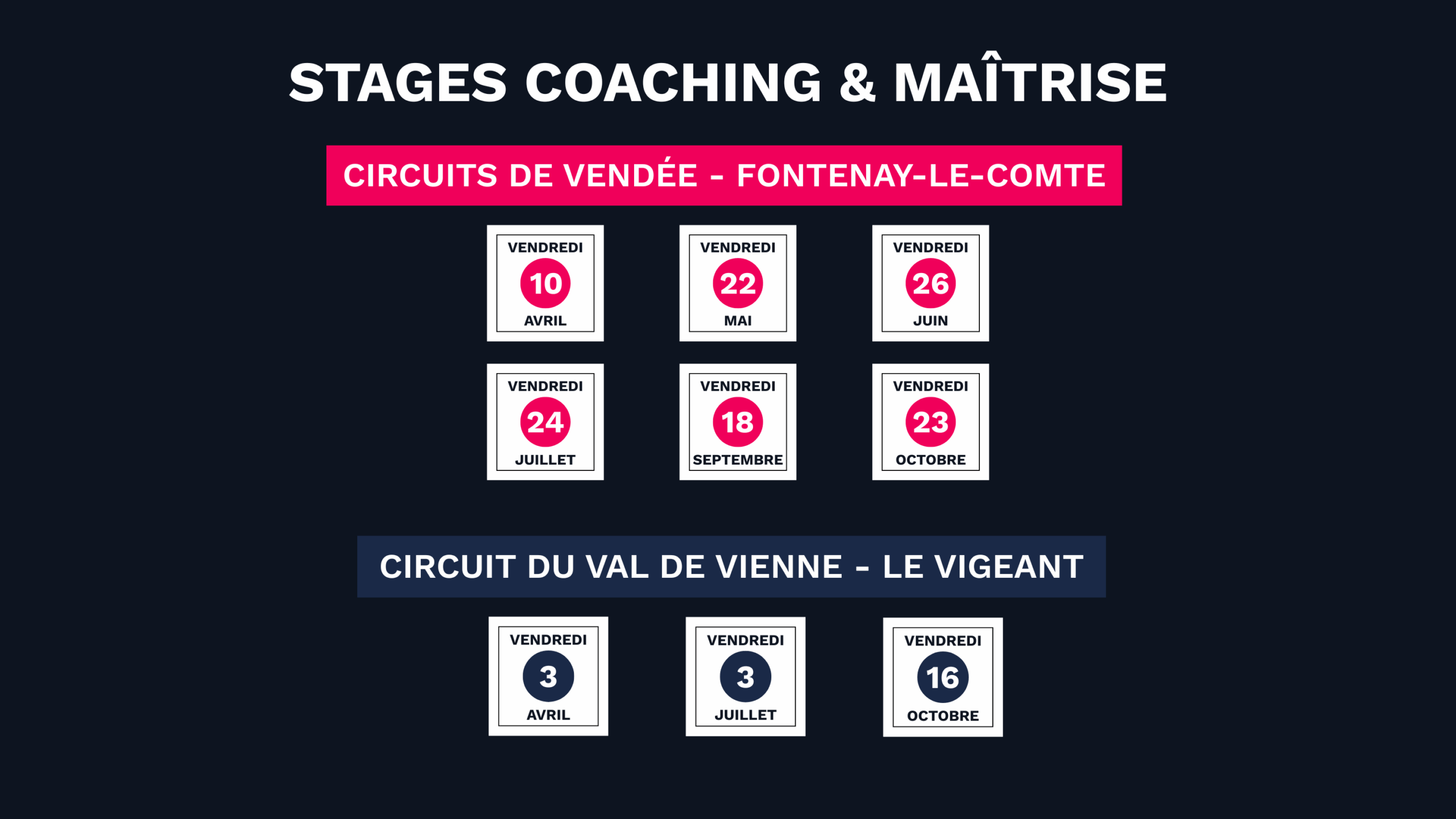 Dates coaching & maîtrise
